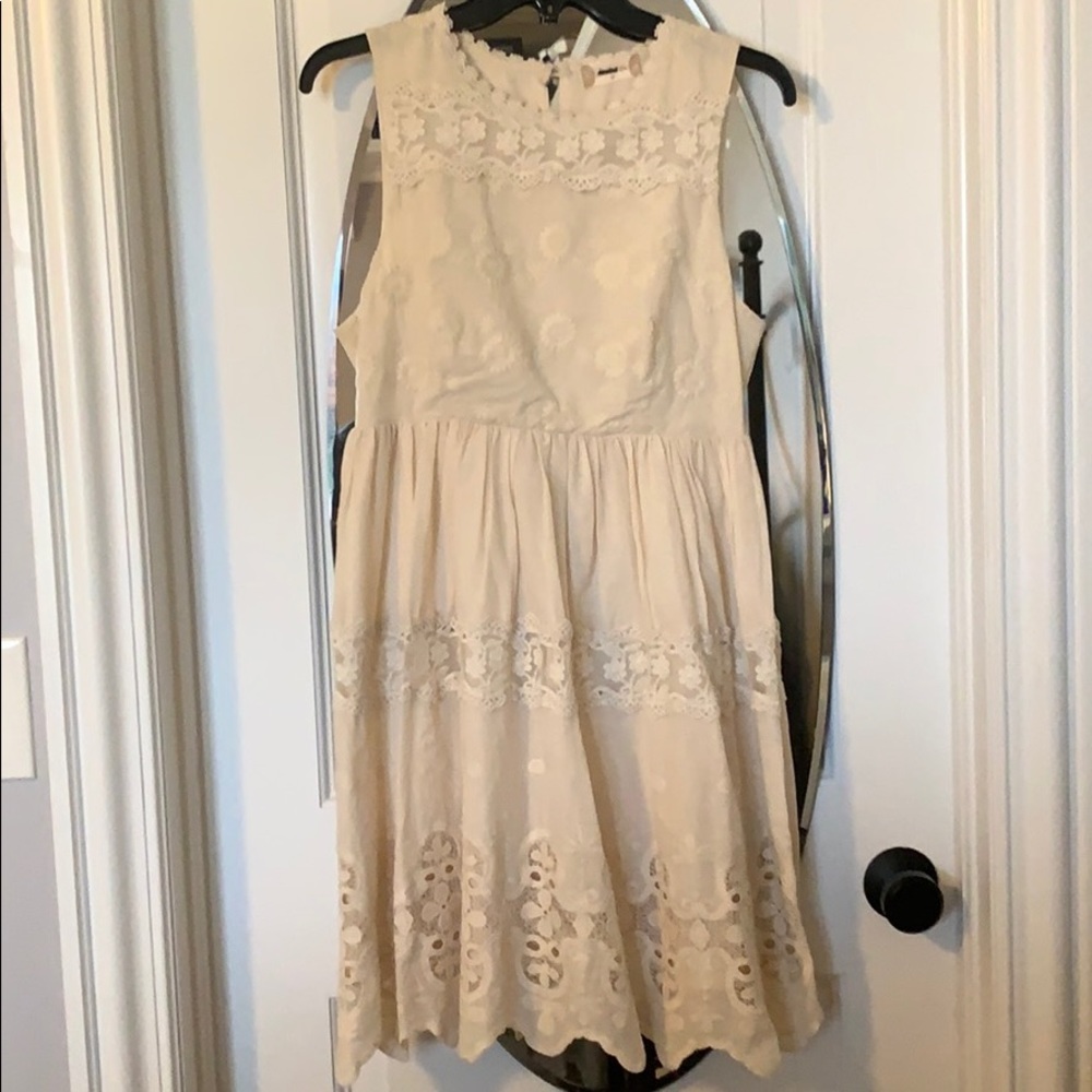 Altar’d State cream  lace dress